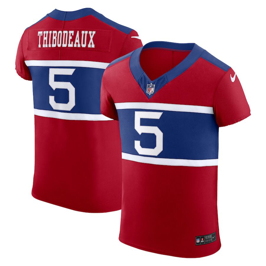 Men New York Giants #5 Kayvon Thibodeaux Nike Century Red Alternate Vapor F.U.S.E. Elite Player NFL Jersey->new york giants->NFL Jersey